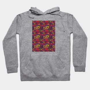 ride crash swear repeat pattern Hoodie